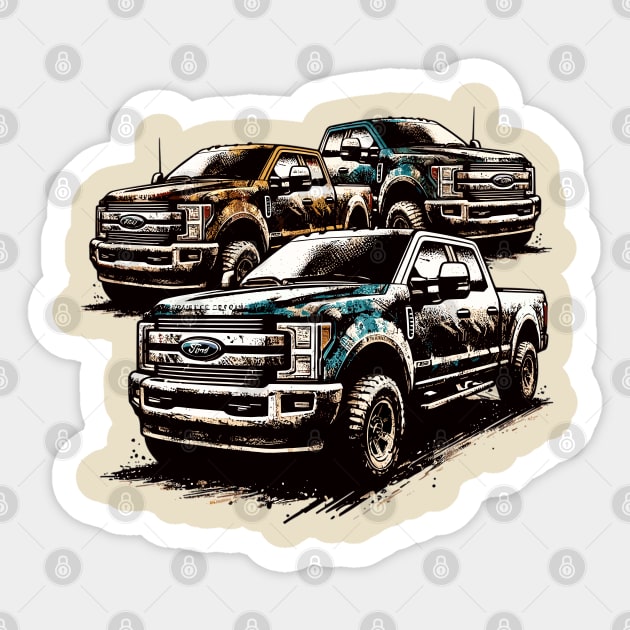 Ford F250 Sticker by Vehicles-Art